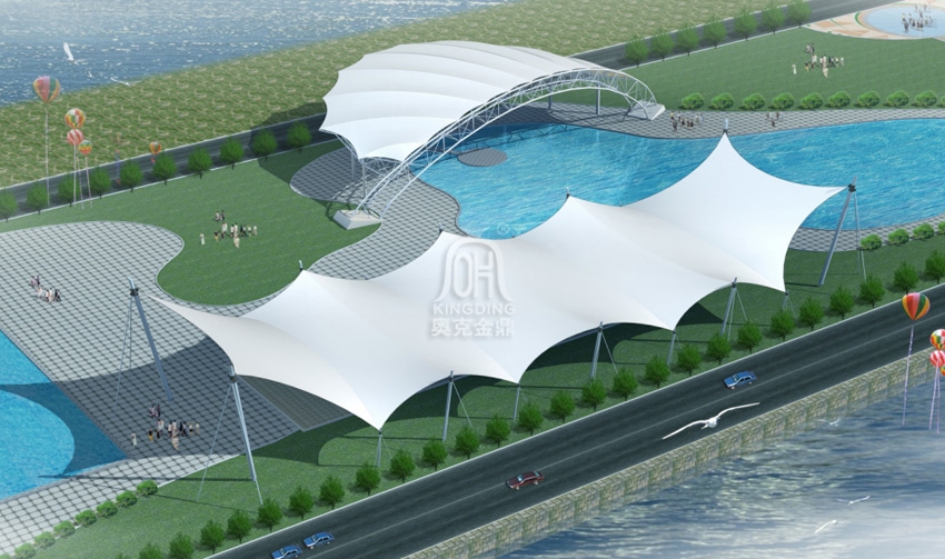 武漢江灘二期大型景觀膜結(jié)構(gòu)